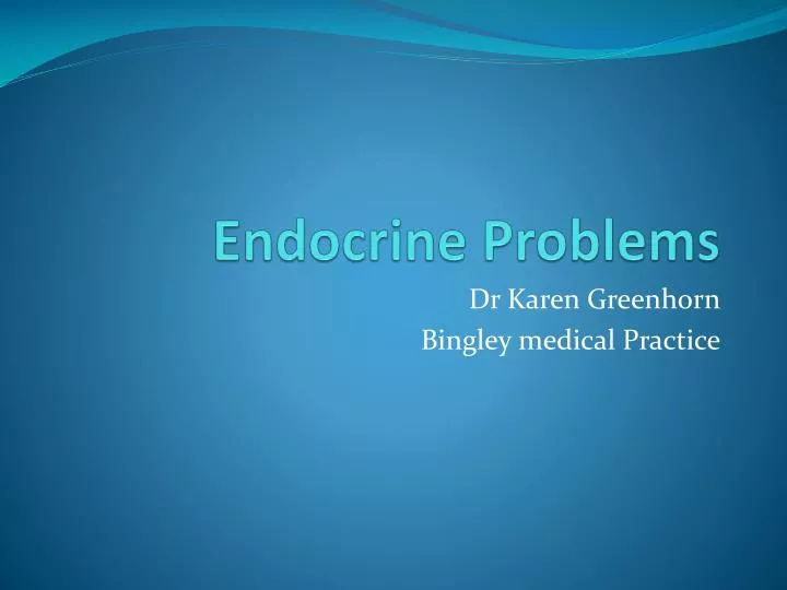 endocrine problems