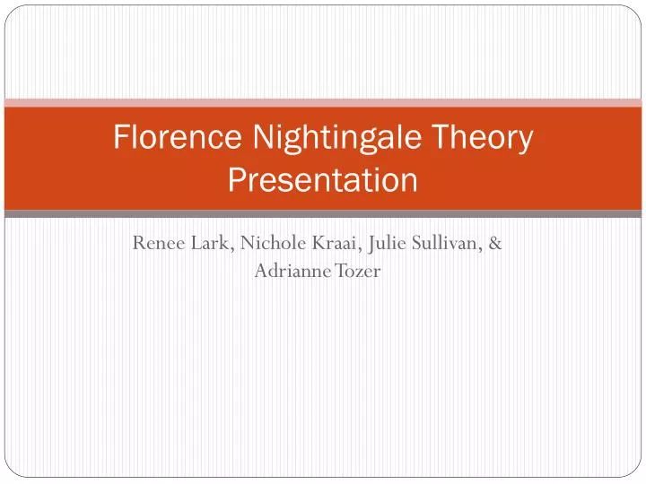 florence nightingale theory presentation