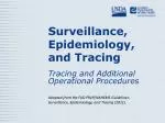 Surveillance, Epidemiology, and Tracing - slide 1