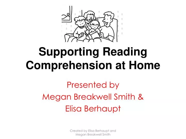 supporting reading comprehension at home