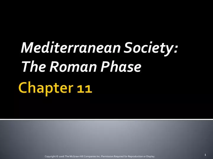 mediterranean society the roman phase