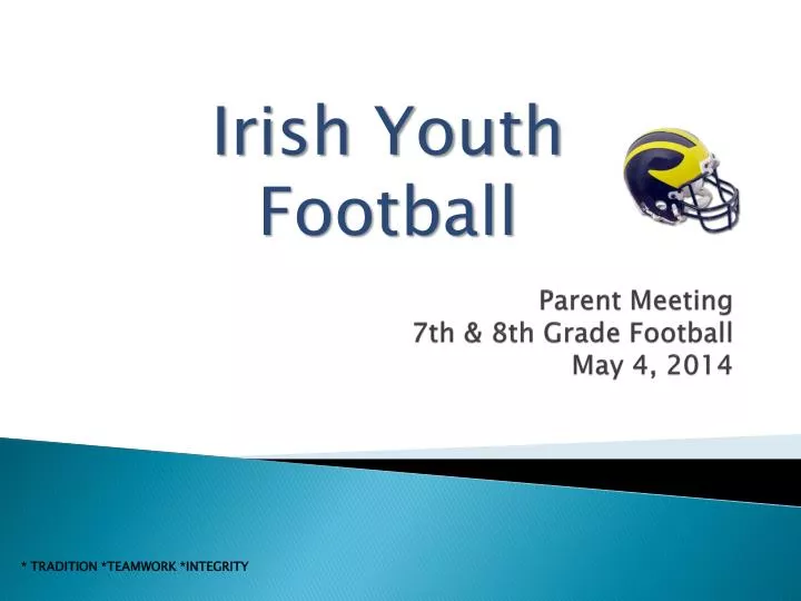 parent meeting 7th 8th grade football may 4 2014