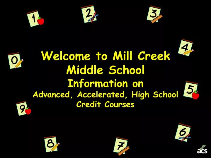 welcome to mill creek middle school information on advanced accelerated high school credit courses