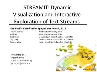 STREAMIT: Dynamic Visualization and Interactive Exploration of Text Streams