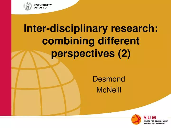 inter disciplinary research combining different perspectives 2