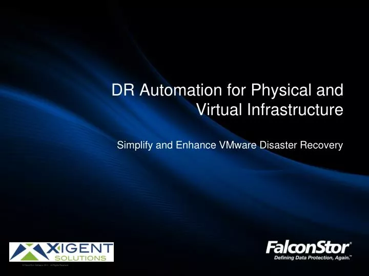dr automation for physical and virtual infrastructure simplify and enhance vmware disaster recovery