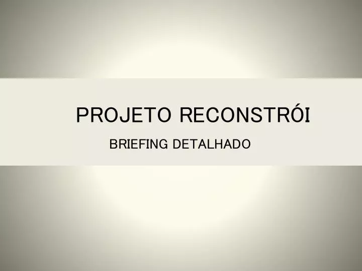 projeto reconstr i