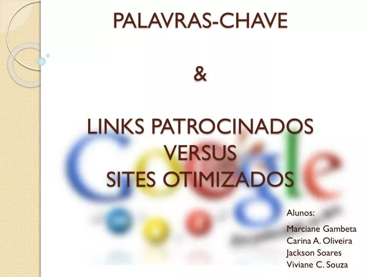 palavras chave links patrocinados versus sites otimizados