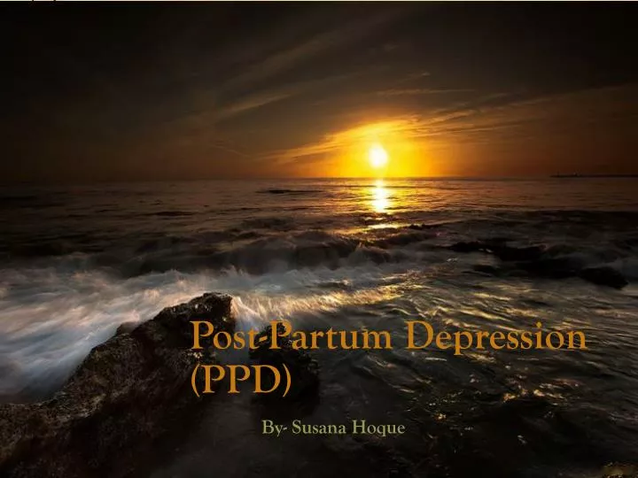 post partum depression ppd