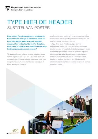 TYPE HIER de header Subtitel van poster