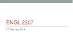 ENGL 2307 - slide 1