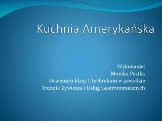 kuchnia ameryka ska