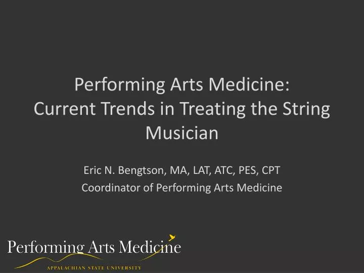 performing arts medicine current trends in treating the string musician