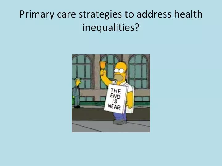 primary care strategies to address health inequalities