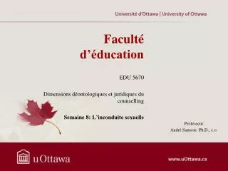 facult d ducation