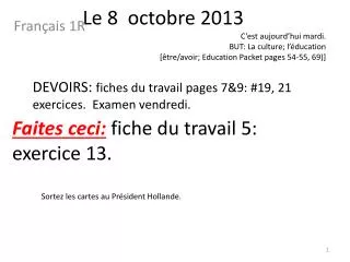 Le 8 octobre 2013