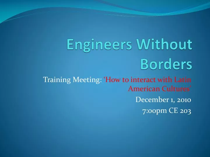 engineers without borders