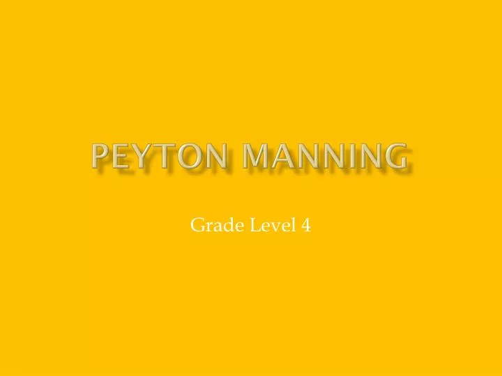 peyton manning