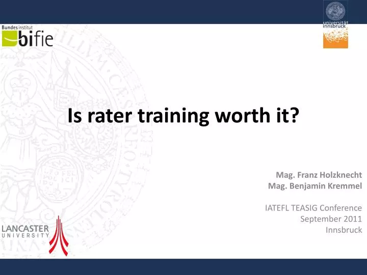 is rater training worth it