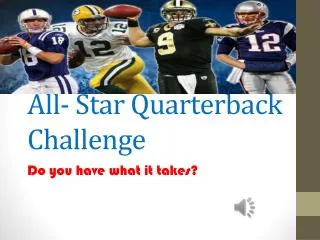 All- Star Quarterback Challenge