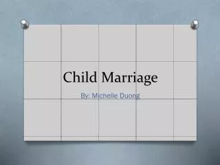 Child Marriage