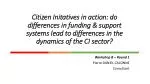 Exploring Funding and Support Dynamics in Citizen Initiatives: A European Perspective - slide 1