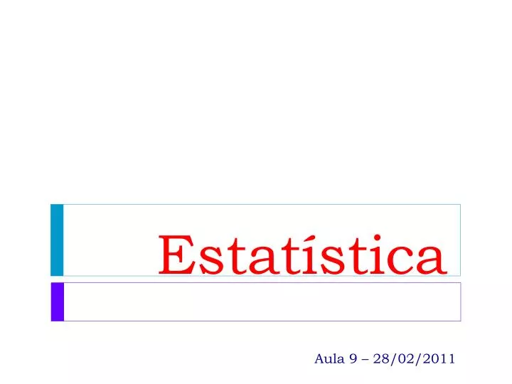 PPT - Estatística PowerPoint Presentation, Free Download - ID:1913080