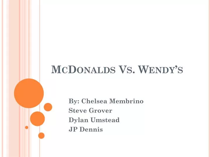 mcdonalds vs wendy s