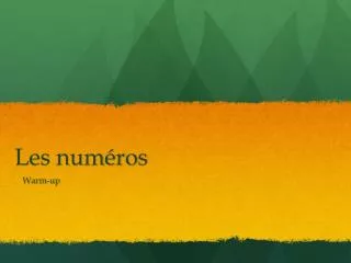 les num ros