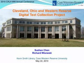 Cleveland, Ohio and Western Reserve Digital Text Collection Project