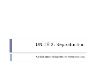 unit 2 r eproduction