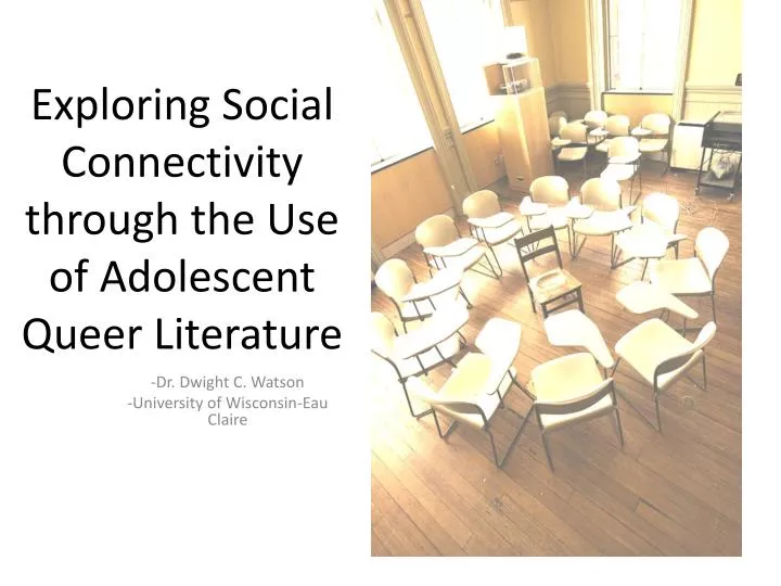 exploring social connectivity through the use of adolescent queer literature
