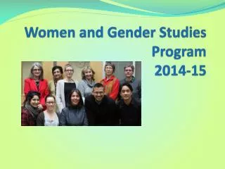Women and Gender Studies Program 2014-15