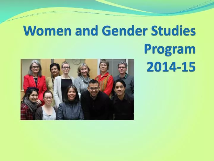 women and gender studies program 2014 15