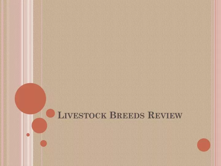 livestock breeds review