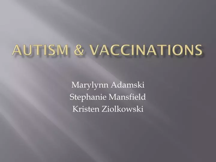autism vaccinations
