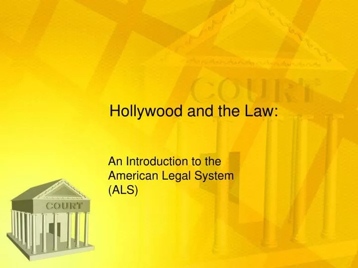 hollywood and the law
