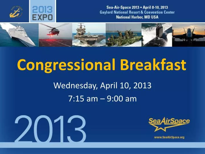 congressional breakfast