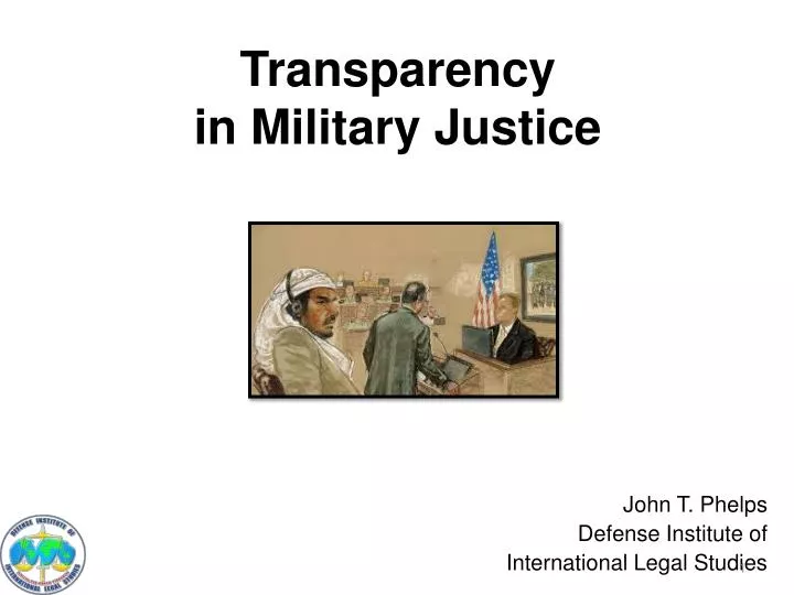 transparency in military justice
