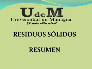 residuos s lidos resumen