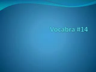 Vocabra #14