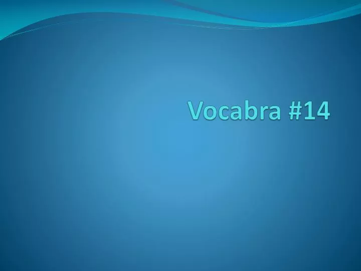 vocabra 14