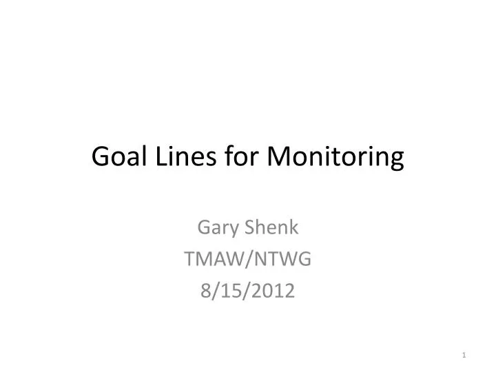 goal lines for monitoring