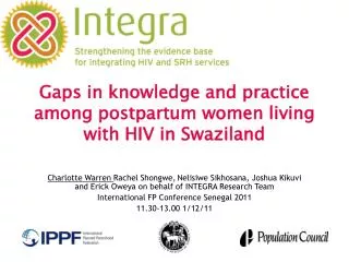 Gaps in knowledge and practice among postpartum women living with HIV in Swaziland