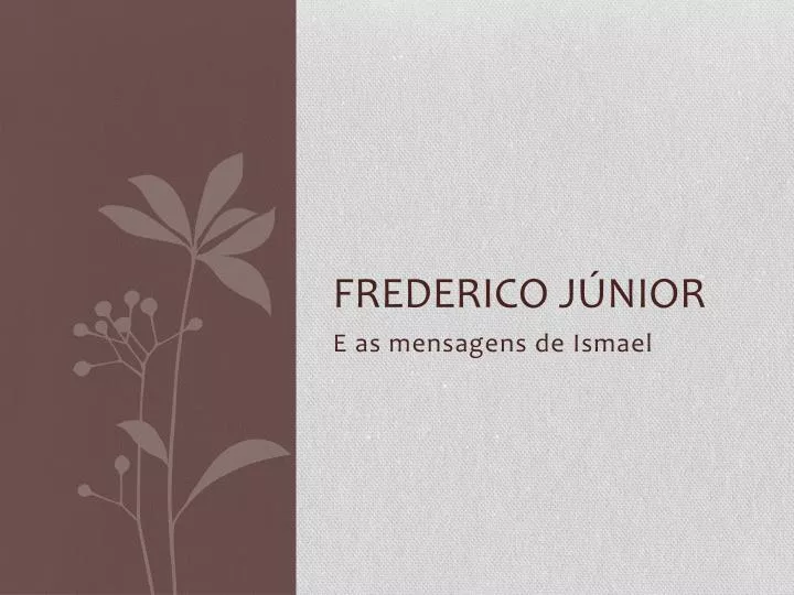 frederico j nior