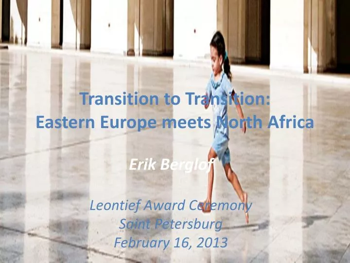 transition to transition eastern europe meets north africa