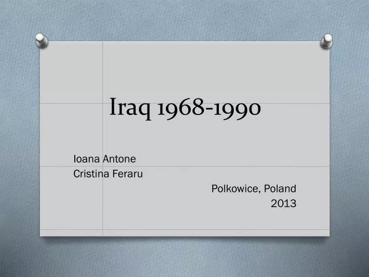 iraq 1968 1990