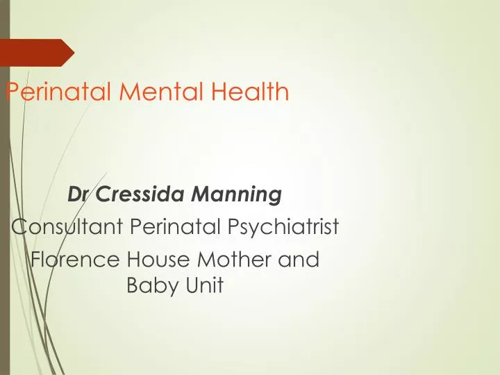 perinatal mental health