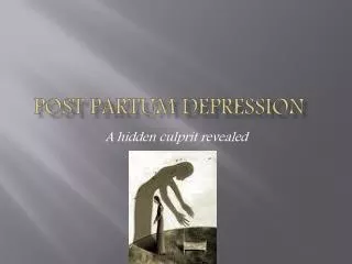 post partum depression