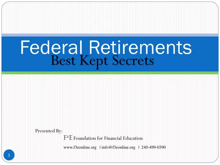 federal retirements